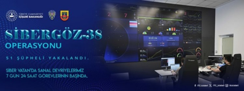 SİBERGÖZ- 38  OPERASYONUNDA 51 ŞÜPHELİ YAKALANDI