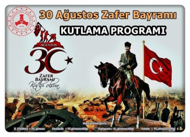 30 Ağustos Zafer Bayramı Kutlama Programı-2024
