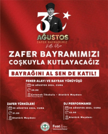 GİRESUN’DA 30 AĞUSTOS ZAFER BAYRAMI COŞKUSU YAŞANACAK