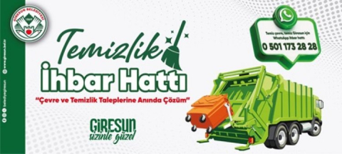 TEMİZLİK İHBARI İÇİN WHATSAPP HATTI KURULDU