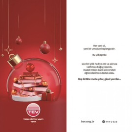 TÜRK EĞİTİM VAKFI (TEV) YENİ YIL KARTLARI İLE GENÇLERİN EĞİTİMİNE DESTEK OLUN