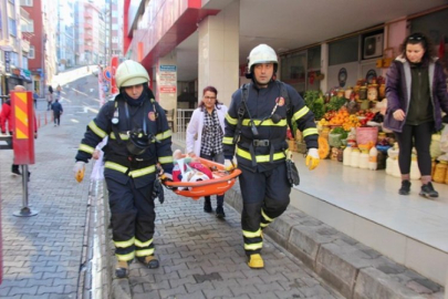 BELEDİYE BİNASINDA DEPREM VE YANGIN TATBİKATI