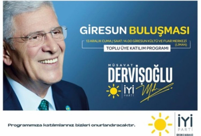 Dervişoğlu’nun 13 aralık 2024 Giresun programı