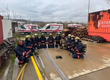 GİRESUN İTFAİYESİ EKİPLERİ EĞİTİM ALIYOR