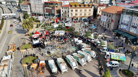 GİRESUN BELEDİYESİ ARAÇ FİLOSUNU GÜÇLENDİRDİ, 10 AYDA 34 ARAÇ ALINDI