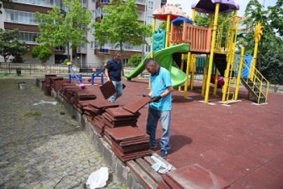 PARKLARDA ONARIM ÇALIŞMASI BAŞLATILDI