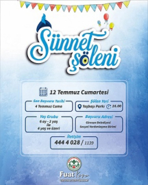 SÜNNET ŞÖLENİ İÇİN KAYITLAR BAŞLADI