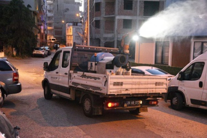 BELEDİYE İLAÇLAMA ÇALIŞMALARINA HIZ VERDİ