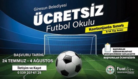ÇOCUKLARA ÜCRETSİZ FUTBOL OKULU FIRSATI