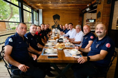 KARABÜK’TEN DÖNEN İTFAİYE PERSONELLERİ İLE