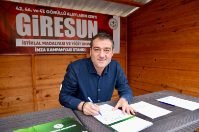 GİRESUN BELEDİYESİ ATATÜRK MEYDANI’NDA STANT KURDU