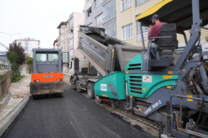 GİRESUN BELEDİYESİ ASFALT ATAĞINDA