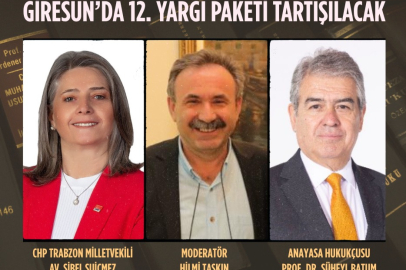 Giresun’da 12. Yargı Paketi Ele Alınacak