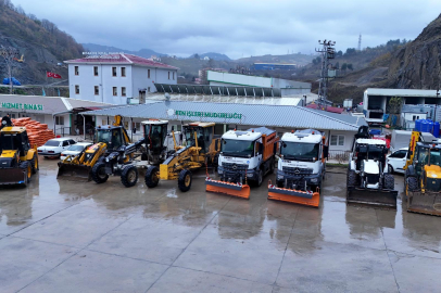 GİRESUN BELEDİYESİ KAR TEYAKKUZUNDA