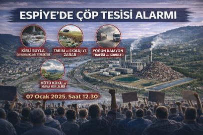 ESPİYE’DE ÇÖP TESİSİ ALARMI