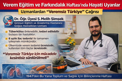 VEREM EĞİTİM VE FARKINDALIK HAFTASI’NDA HAYATİ UYARILAR
