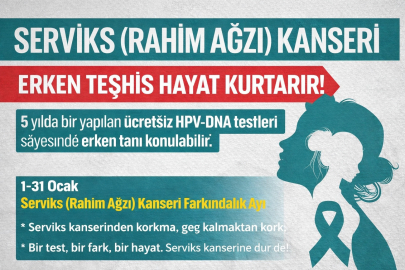 1–31 OCAK SERVİKS (RAHİM AĞZI) KANSERİ FARKINDALIK AYI