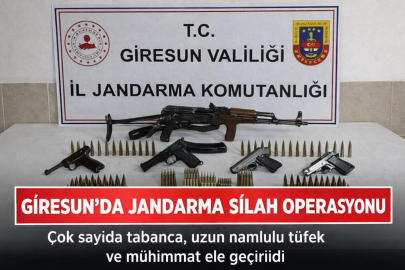 GİRESUN’DA JANDARMADAN SİLAH OPERASYONU