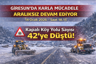 KAPALI KÖY YOLU SAYISI 42’YE DÜŞTÜ