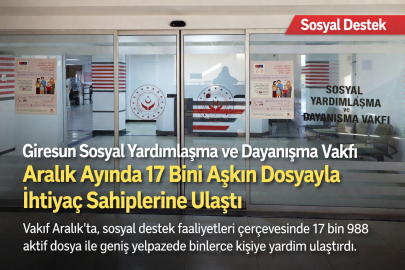 17 BİNİ AŞKIN DOSYAYLA İHTİYAÇ SAHİPLERİNE ULAŞTI