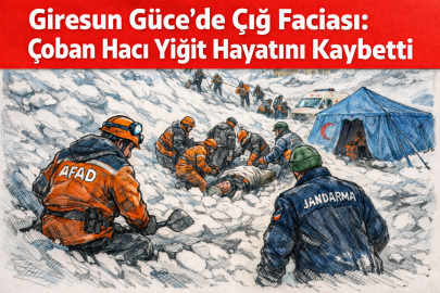 GİRESUN GÜCE’DE ÇIĞ FACİASI: ÇOBAN HACI YİĞİT HAYATINI KAYBETTİ