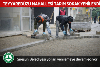 TEYYAREDÜZÜ MAHALLESİ TARIM SOKAK YENİLENDİ