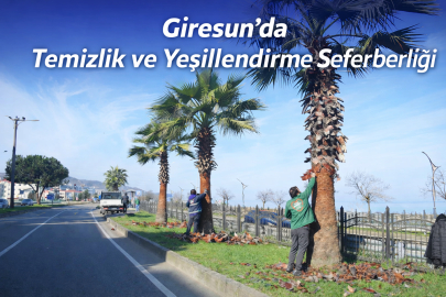 GİRESUN’DA TEMİZLİK VE YEŞİLLENDİRME SEFERBERLİĞİ