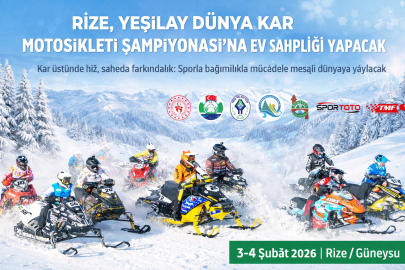 RİZE, YEŞİLAY DÜNYA KAR MOTOSİKLETİ ŞAMPİYONASI’NA EV SAHİPLİĞİ YAPACAK