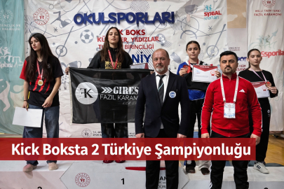 KİCK BOKSTA 2 TÜRKİYE ŞAMPİYONLUĞU