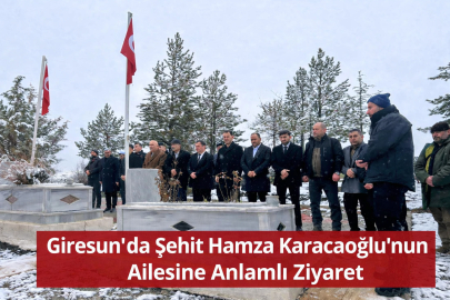 GİRESUN’DA ŞEHİT HAMZA KARACAOĞLU’NUN AİLESİNE ANLAMLI ZİYARET