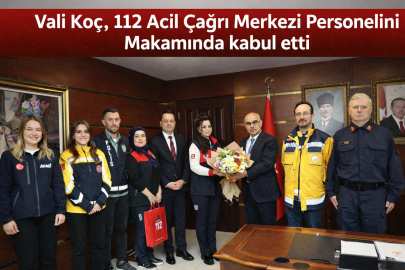 VALİ KOÇ’TAN 112 PERSONELİNE ANLAMLI ZİYARET
