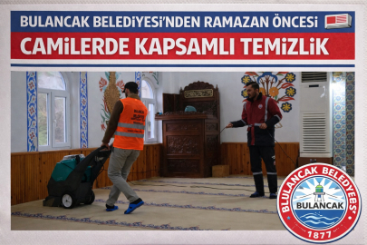 BULANCAK BELEDİYESİ’NDEN RAMAZAN ÖNCESİ CAMİLERDE KAPSAMLI TEMİZLİK