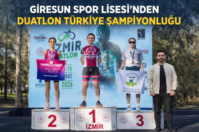 GİRESUN SPOR LİSESİ’NDEN DUATLON TÜRKİYE ŞAMPİYONLUĞU