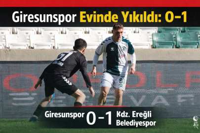 GİRESUNSPOR EVİNDE YIKILDI: 0-1
