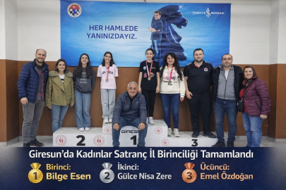 GİRESUN’DA KADINLAR SATRANÇ İL BİRİNCİLİĞİ SONA ERDİ