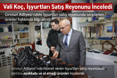 GİRESUN ADLİYESİ’NDEKİ İŞYURTLARI SATIŞ REYONU