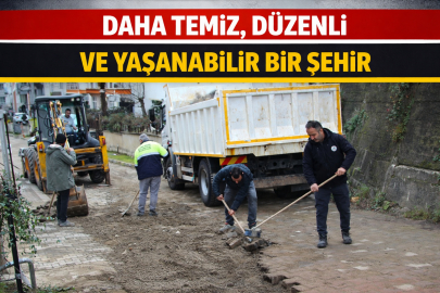 GİRESUN BELEDİYESİ SAHA EKİPLERİ KENT GENELİNDE ÇALIŞMALARINI SÜRDÜRÜYOR