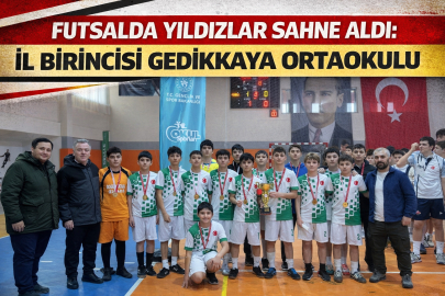 FUTSALDA YILDIZLAR SAHNE ALDI: İL BİRİNCİSİ GEDİKKAYA ORTAOKULU