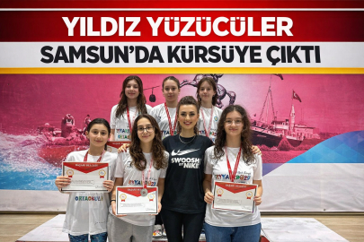 YILDIZ YÜZÜCÜLER SAMSUN’DA KÜRSÜYE ÇIKTI