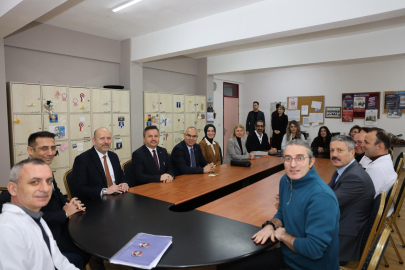 VALİ MUSTAFA KOÇ VE EŞİ GİRESUN FEN LİSESİ’Nİ ZİYARET ETTİ