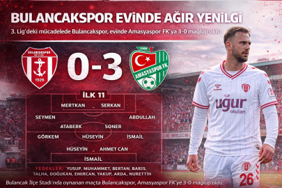 Kırmızı-beyazlı ekip, Bulancak İlçe Stadı’nda Amasyaspor FK’ya 3-0 mağlup oldu