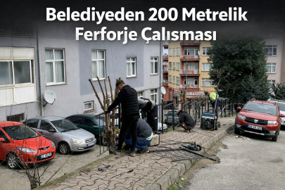 BELEDİYEDEN 200 METRELİK FERFORJE ÇALIŞMASI