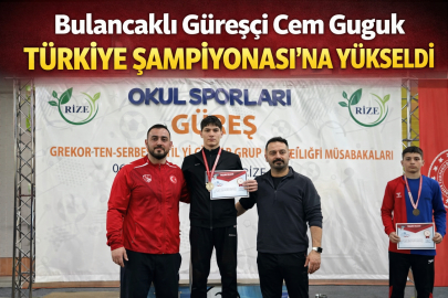 BULANCAKLI GÜREŞÇİ CEM GUGUK TÜRKİYE ŞAMPİYONASI’NA YÜKSELDİ