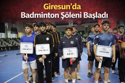 GİRESUN’DA BADMİNTON ŞÖLENİ BAŞLADI