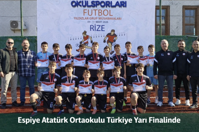 ESPİYE ATATÜRK ORTAOKULU TÜRKİYE YARI FİNALİNDE