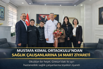 MUSTAFA KEMAL ORTAOKULU’NDAN SAĞLIK ÇALIŞANLARINA 14 MART ZİYARETİ