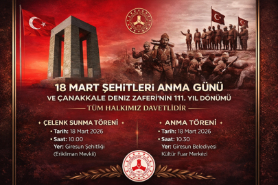 GİRESUN, 18 MART’TA ŞEHİTLERİ İÇİN TEK YÜREK OLACAK