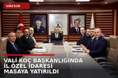 VALİ KOÇ BAŞKANLIĞINDA İL ÖZEL İDARESİ MASAYA YATIRILDI