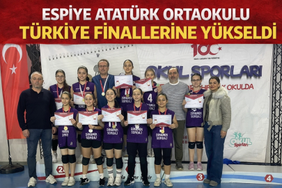 ESPİYE ATATÜRK ORTAOKULU TÜRKİYE FİNALLERİNE YÜKSELDİ