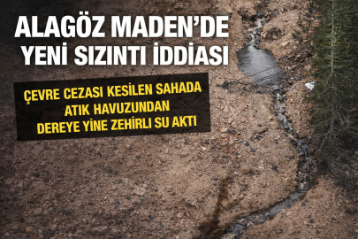 ALAGÖZ MADEN’DE ÇEVRE ALARMI BÜYÜDÜ